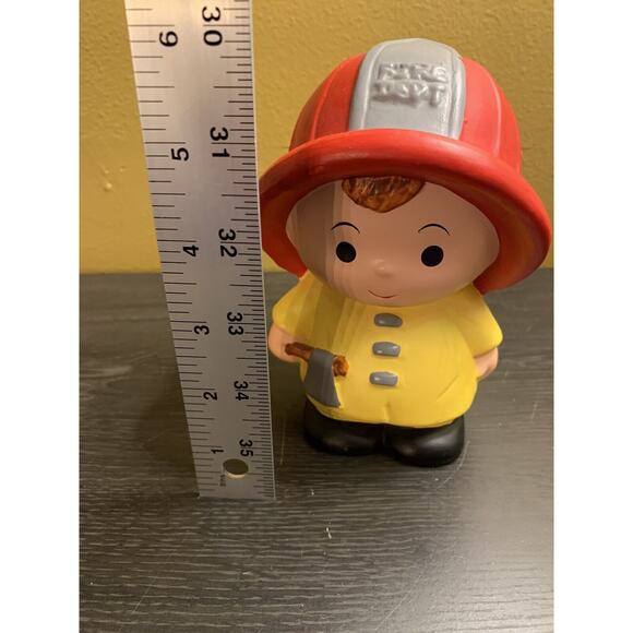 Price Products Vintage Boy Fireman Coin Bank/ Piggy Bank Fire Dept with Stopper - Picture 6 of 6